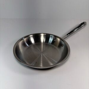 All Clad D3” Stainless 10 In. Frying Pan Silver No. 0552207-01 USA